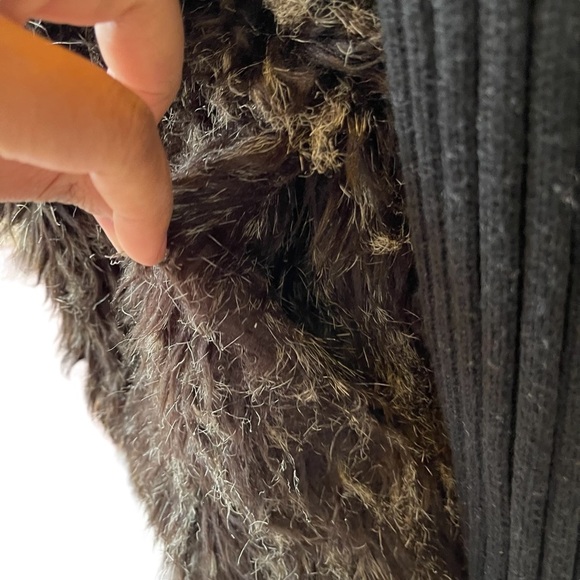 Calvin Kline Faux Fur Oversize Jacket Size: M - Picture 8 of 11